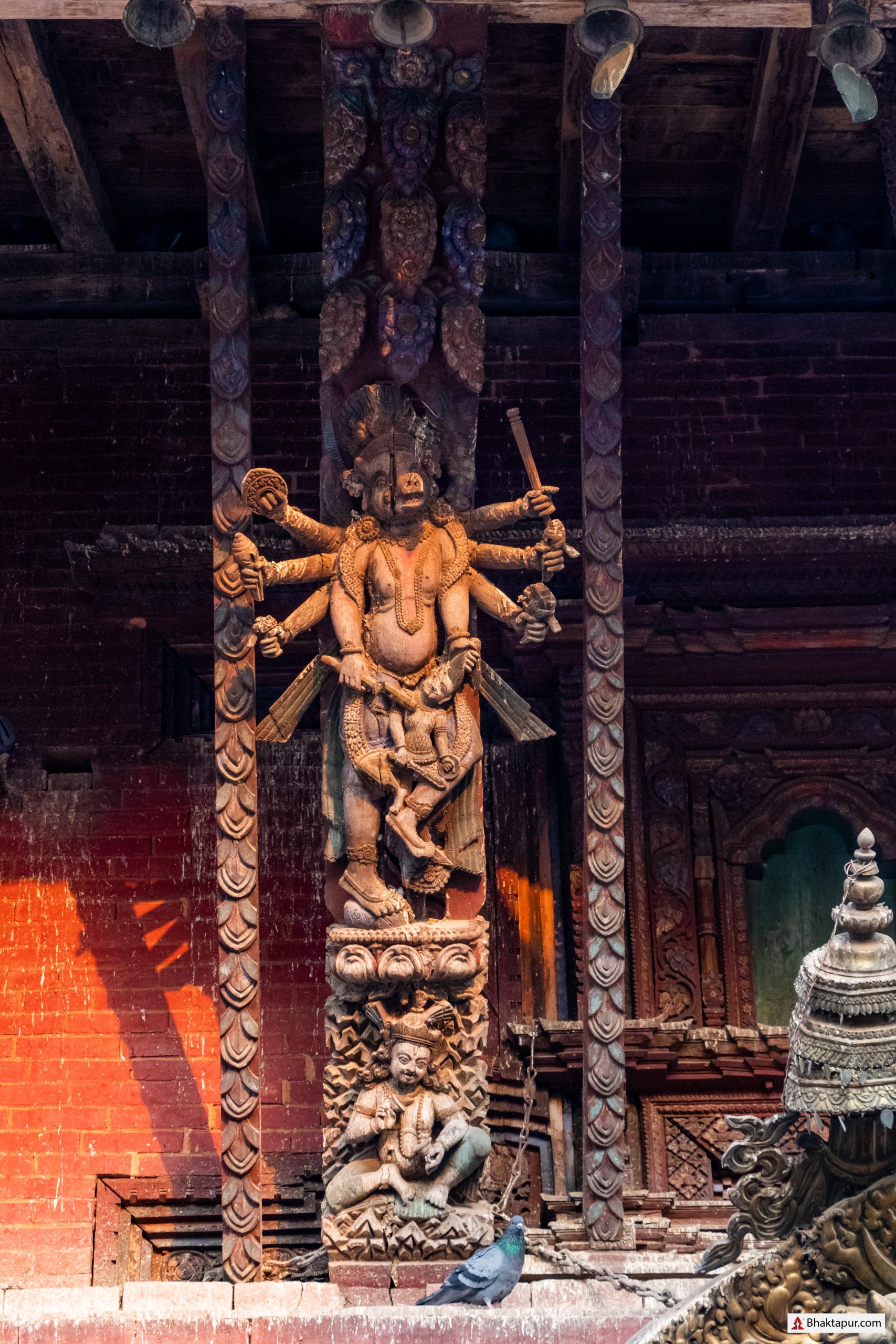 An image of Barah at the struts of Changu Nararyan temple image