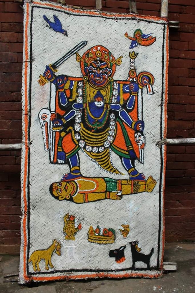 Painting at Bhairavanath temple