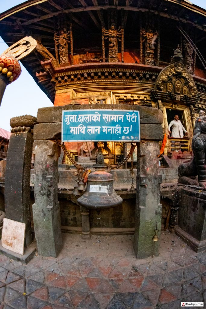 Prohibitions at Changu Narayan temple
