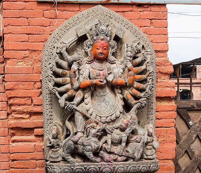 Ugrachandi; the statue of the most furious goddess image