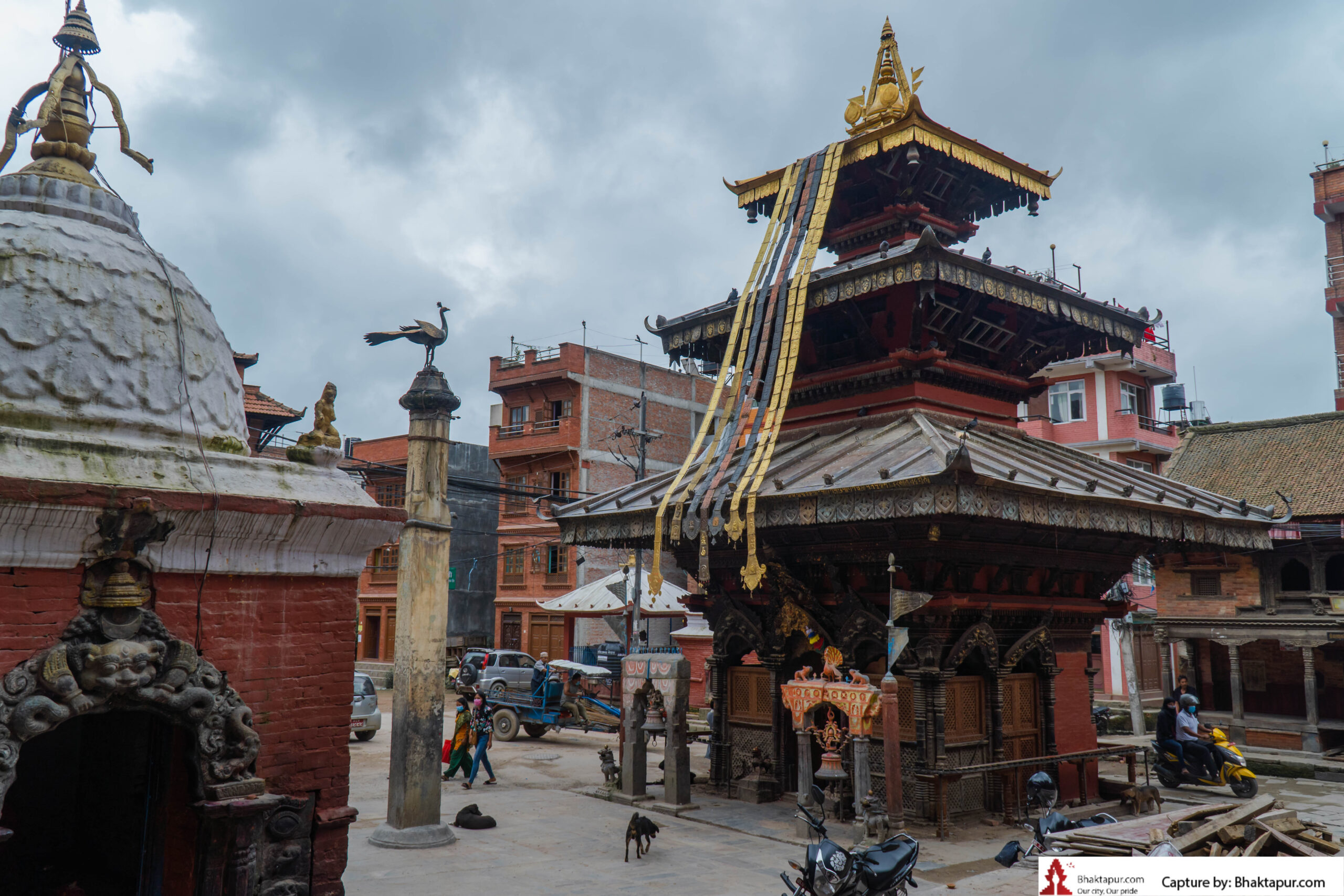 Balkumari Temple of Thimi; a temple in the middle of the city image