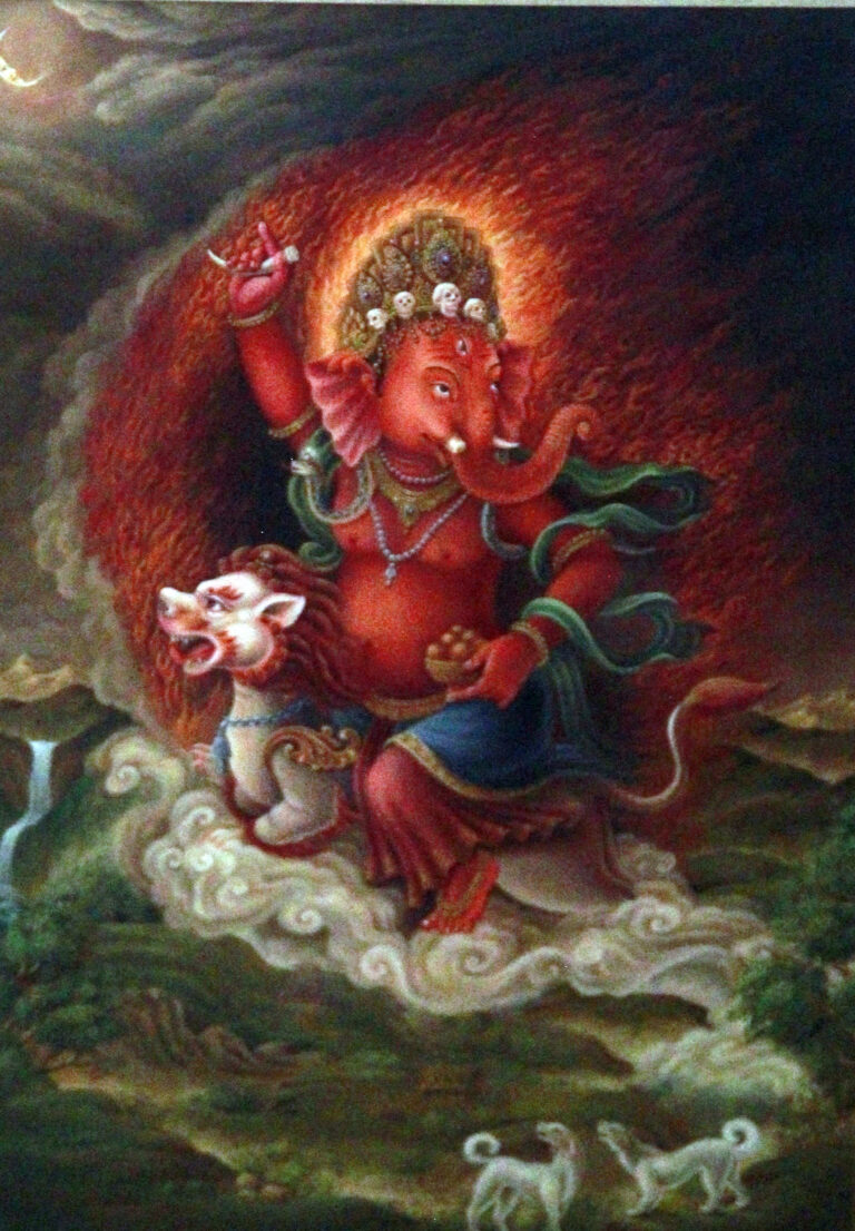 Ganesha Chaturthi (Cho: tha); one evening celebration image