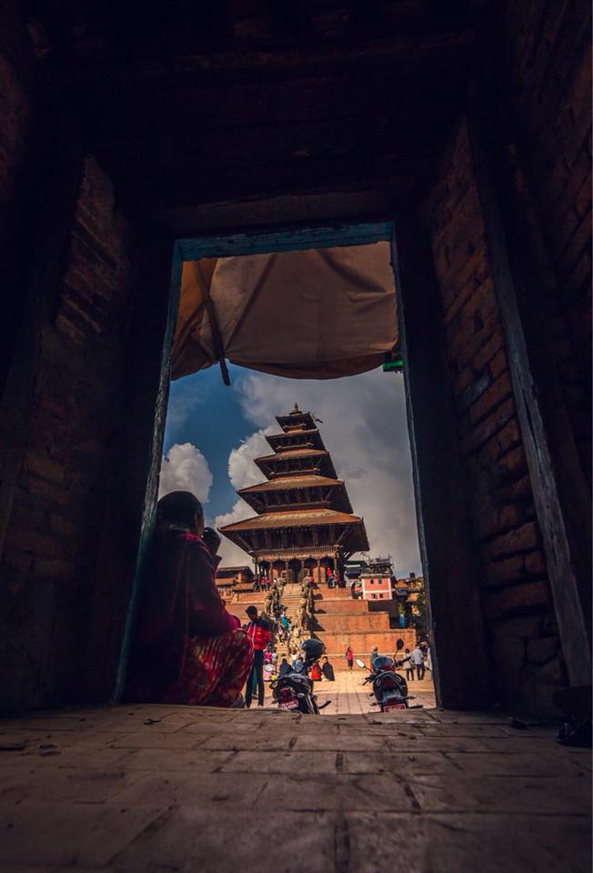 Taumadhi Square; a place that holds an image of the entire Bhaktapur image